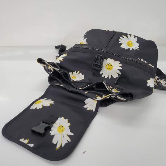 Kate Spade Daisy Flower Black Nylon Backpack image number 6