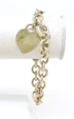 Tiffany & Co. 925 Heart Tag Cable Chain Bracelet 37.4g alternative image
