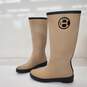 Cole Haan Women's Beige Mid Calf Waterproof Rain Boots Size 8B image number 3