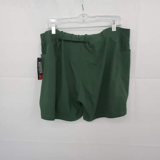 Oiselle Lush Green Long Track Fan Short WM Size 14 NWT image number 2