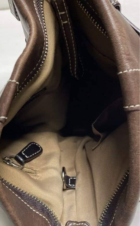 Coach Brown Smooth Leather Hobo Sat5chel Shoulder Bag C06S-1452 image number 5