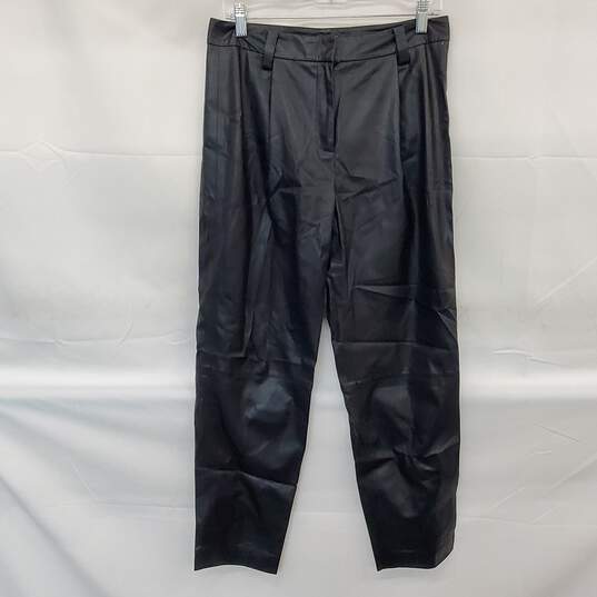 Vince Camuto Black Faux Leather Pants Size 6 image number 1