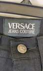 Versace Couture Women Black High Rise Skinny Jeans Sz 28 image number 3