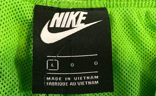 NWT Nike Mens Green Standard Fit Drawstring Waist Swim Trunk Shorts Size Large image number 3