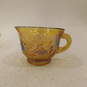 Vintage Indiana Glass Carnival Glass Punch Bowl With Mugs Cups image number 7