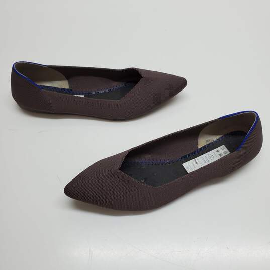 WOMEN'S ROTHY'S 'THE POINT' MAUVE BALLET FLATS SIZE 10 image number 1