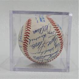 1990 Old Timers Game Signed Baseball HOF Perry HOF Rice HOF Mazeroski + alternative image