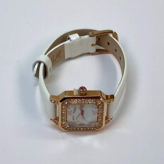 Designer Betsey Johnson BJ00043-03 Rhinestone Analog Dial Quartz Wristwatch image number 3