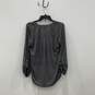 Michael Kors Womens Black White 1/4 Zip Roll Tab Sleeve Blouse Top Size Medium image number 2