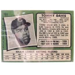 1971 Tommy Davis Topps #151 Chicago Cubs alternative image