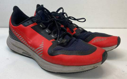 Nike Air Zoom Pegasus 36 Shield Habanero Red Multicolor Athletic Shoe Men 9 image number 3