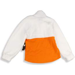 NWT NFL Team Apparel Womens White Orange Denver Broncos Half Zip Jacket Size L/G alternative image
