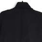 Womens Black Long Sleeve Mock Neck Thumb Keyhole Wrap Jacket Size 8 image number 4