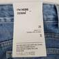 NWT I'm Here Denim WM's Blue Wash Straight Jeans Size S 26 x 27 image number 3