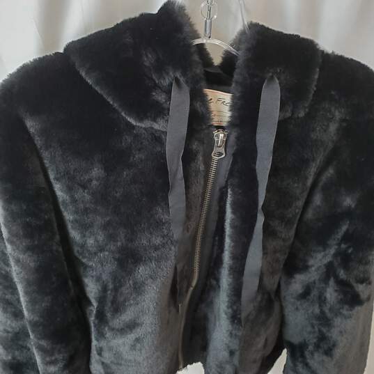 We The Free Free People Faux Fur Jacket in Black Women's Size Small image number 3