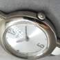 NWT Guess G55750L Silver & White Unique Band Watch image number 3
