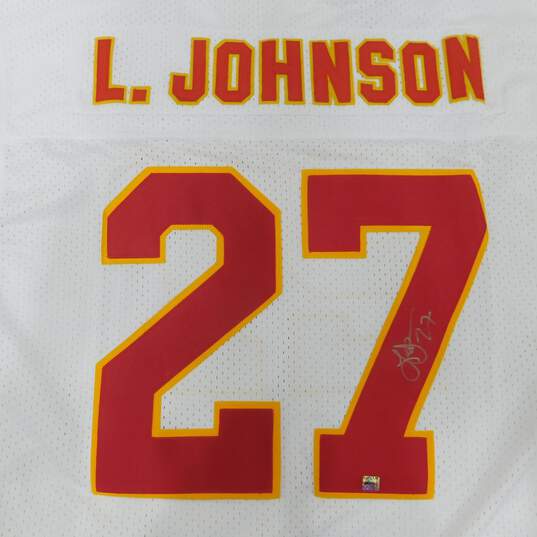 Larry Johnson Autographed Kansas City Chiefs Jersey w/ COA image number 6