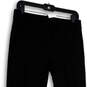 Womens Black Flat Front Slash Pockets Straight Leg Ankle Pants Size 4 image number 3