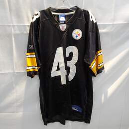 Reebok NFL Pittsburgh Steelers Polamalu Football Jersey Size L