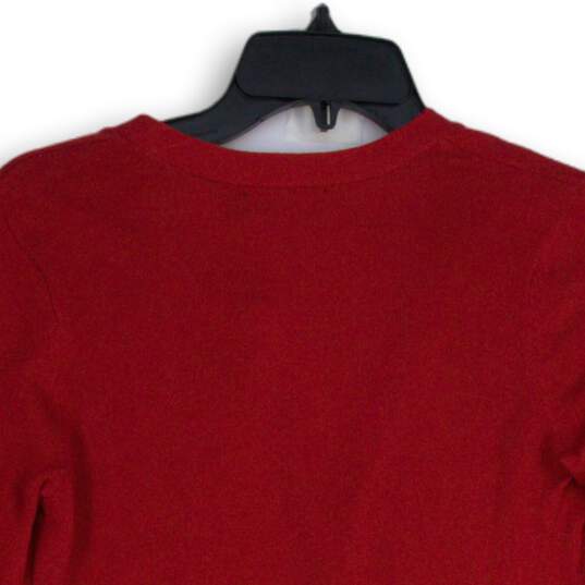 NWT 7th Avenue New York & Company Womens Red Cardigan Sweater Size XS image number 4
