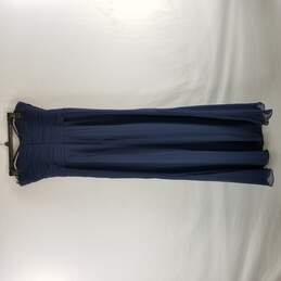 Bill Levkoff Women Blue Dress Size 10 alternative image