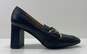 Marc Fisher Oralin Black Leather Buckle Loafer Pump Heels Women's Size 6 image number 1