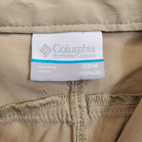 Columbia Women Khaki Activewear Pants NWT sz 22 image number 4