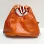 COACH 14336 Madison Orange Leather Hobo Shoulder Tote Bag image number 2