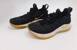 Nike LeBron 15 Low Black Gold Men's Shoes Size 10 alternative image