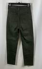 Rag & Bone Womens Green Nina Coated Olive Night High Rise Skinny Jeans Size 24 image number 2