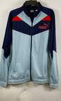 NWT Puma Mens Blue Iconic Long Sleeve Full Zip Tricot Track Jacket Size XL image number 3