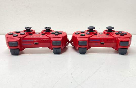 Sony Playstation 3 Dualshock Controllers For Parts/Repair- Red image number 6