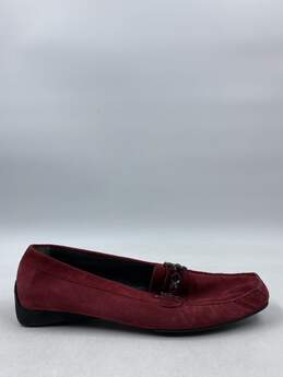 Authentic Stuart Weitzman Red Loafer W 8.5