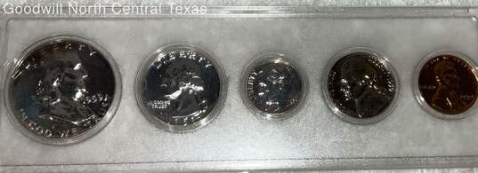 1959 Us Half Dollar Quarter Dime Set 3 Silver 5 Coin Set image number 1