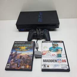 Sony PlayStation 2 FAT PS2 Console Bundle Controller & Games