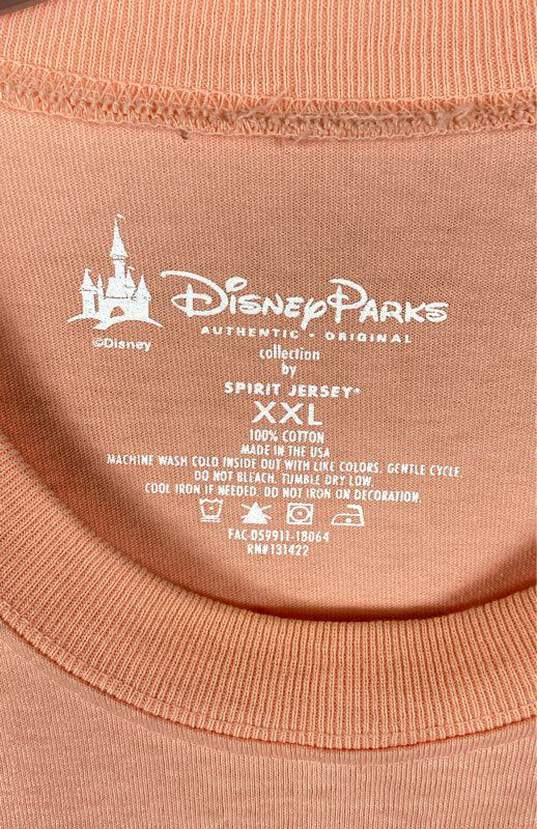 Disney Parks Authentic Womens Pink Cotton Crew Neck Spirit Jersey T-Shirt Sz XXL image number 7