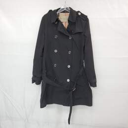 AUTHENTICATED WMNS BURBERRY NOVA CHECK BELTED TRENCH COAT SZ 12