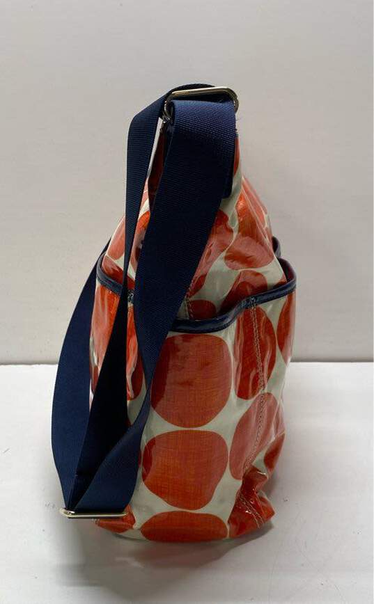 Kate Spade Orange Polka Dot Diaper Shoulder Tote Bag image number 5