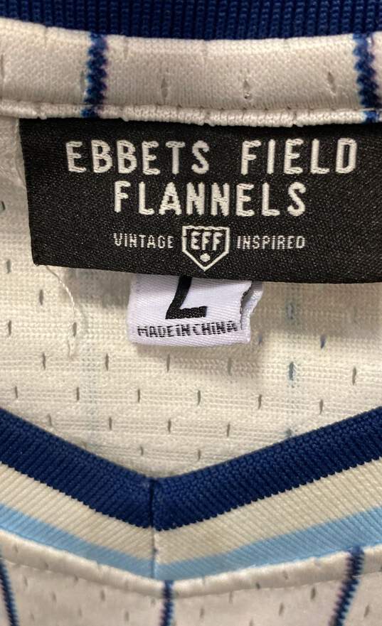 Ebbets Field Flannels Mens Blue White Chicago American Giants MLB Jersey Size L image number 6