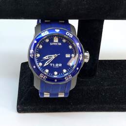 Designer Invicta TI-22 23558 Blue Silicon Strap Analog Dial Quartz Wristwatch