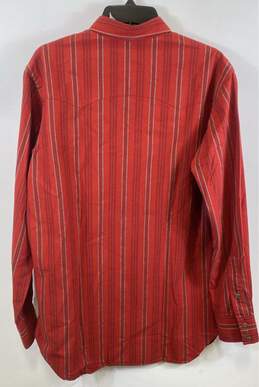 Polo Ralph Lauren Mens Red Striped Cotton Long Sleeve Button-Up Shirt Size M alternative image