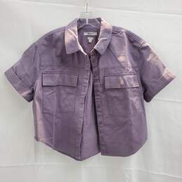 Madewell Purple Button Up Utility Shirt NWT Size S