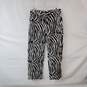 BDG Black & White Zebra Patterned Cotton Straight Leg Pant WM Size 28 image number 1