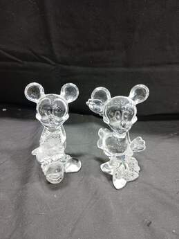 Set of 2 Lenox crystal Mickey and Minnie Mouse Figurines alternative image