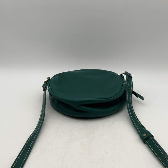 Portland Leather Womens Green Leather Adjustable Strap Crossbody Bag Purse image number 3