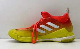 adidas Crazyflight Mid Solar Red Acid Yellow Athletic Shoes Women's Size 9 alternative image