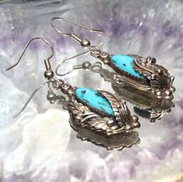 Artisan L. Lee Sterling Silver Turquoise Earrings