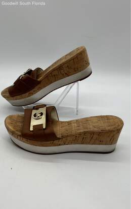 Michael Kors Womens Brown Bamboo Sandals Size 7M