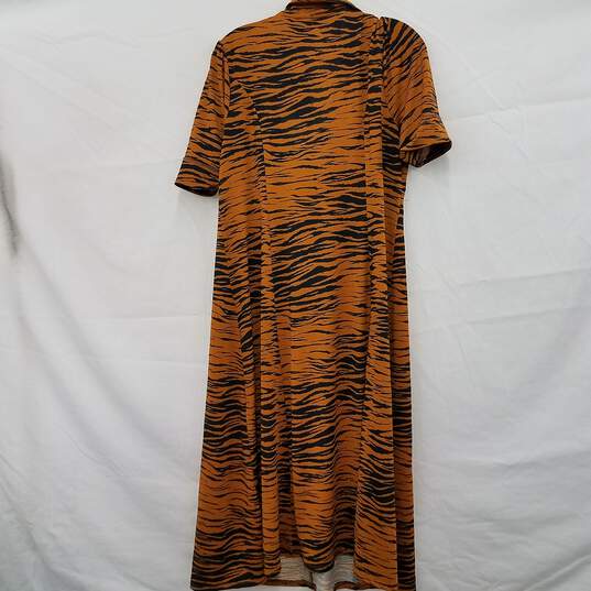ASOS Zebra Midi Dress Size 12 image number 4