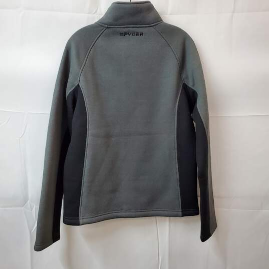 Spyder Men's Gray Full-Zip Long Sleeve Fleece Jacket Size S image number 2